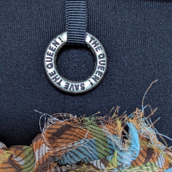 Save The Queen Black Blazer/Jacket w/Multicolored Textures & Graphics - Picture 10 of 16